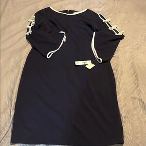 Shelby & Palmer Navy Long Sleeve Dress